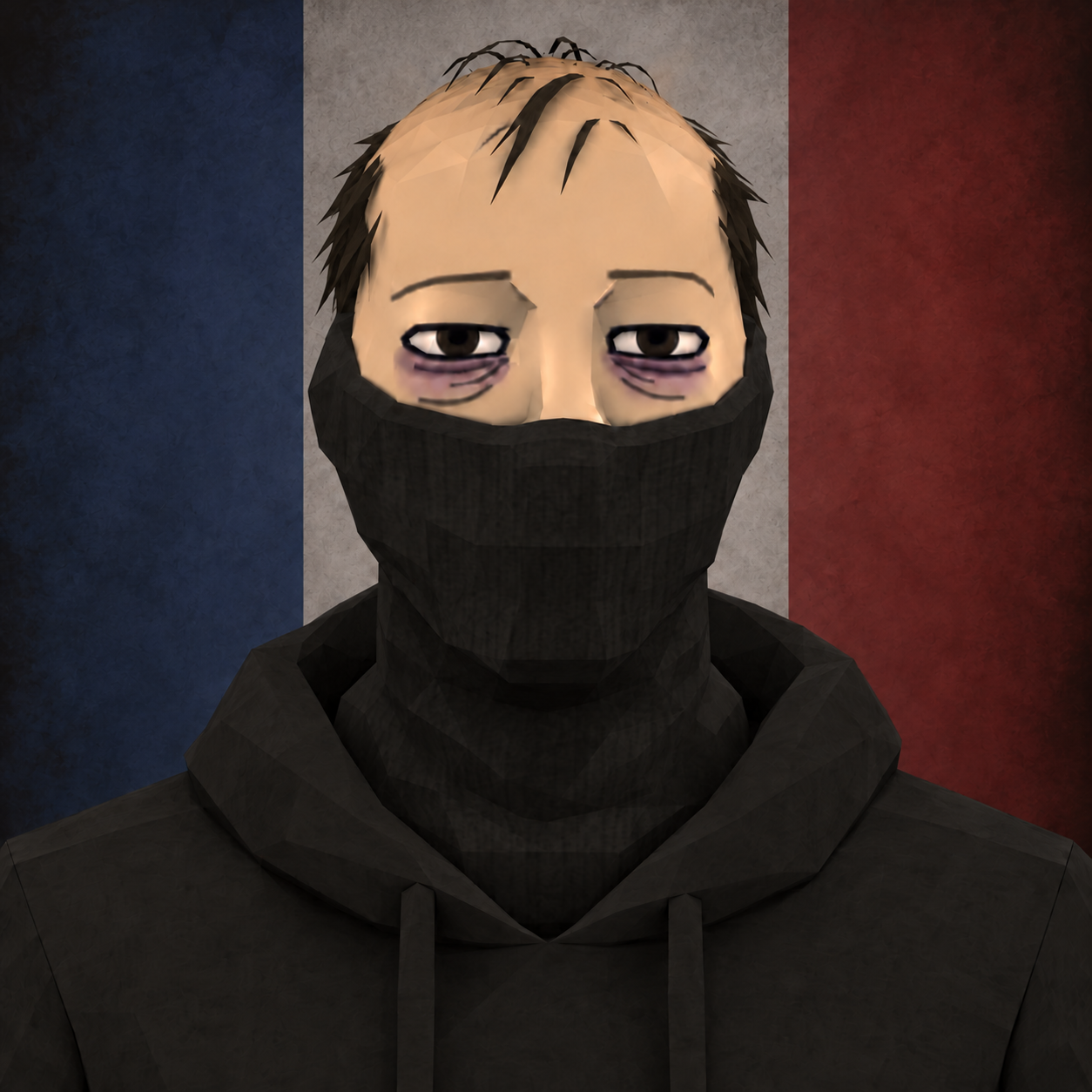 File photo of Riotard in his black mask.
